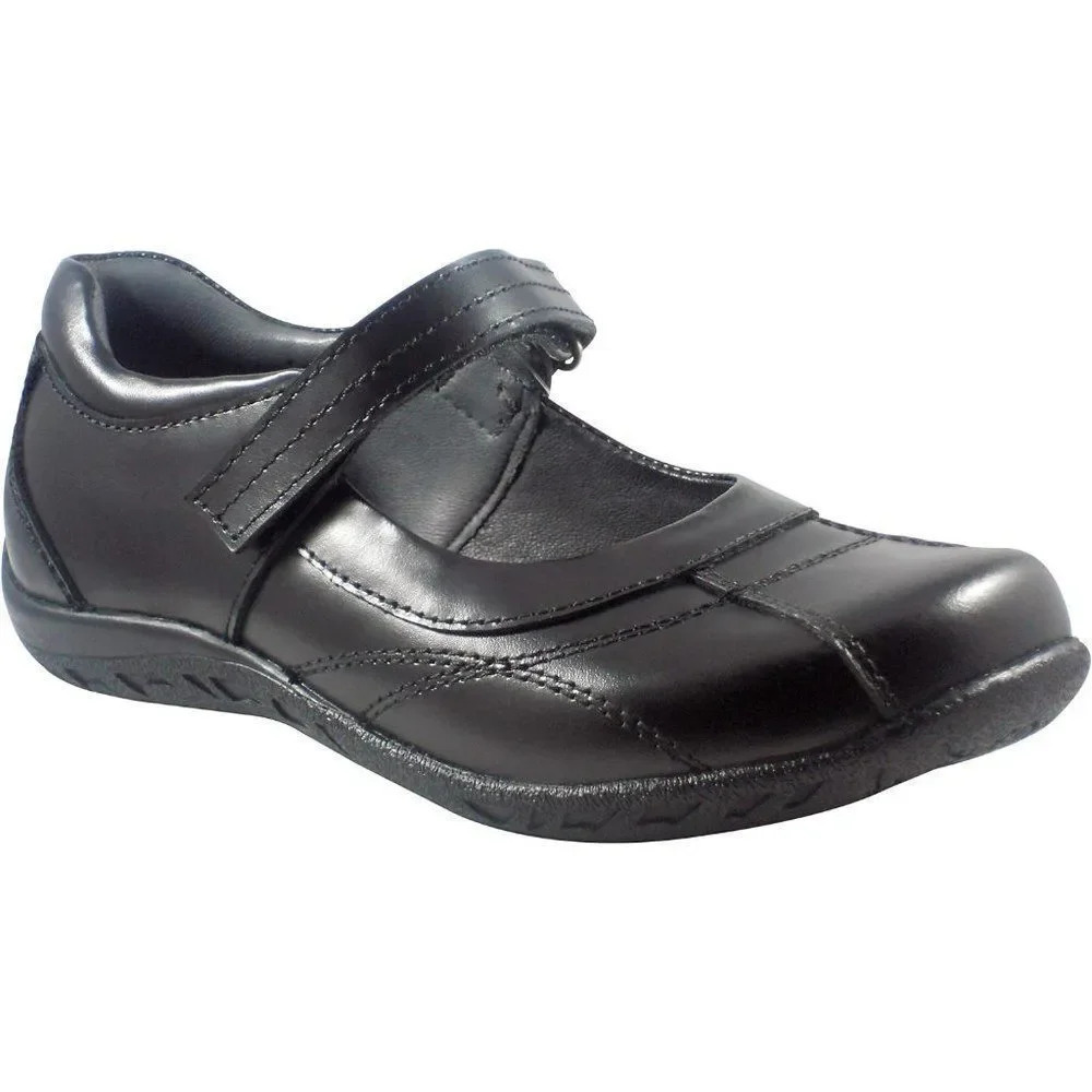 Bobble Carmen Toddler Black Soft Synthetic Leather Strap Shoes Size 1 NWT